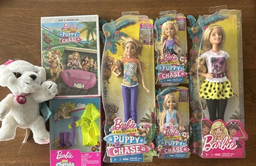 Barbie sisters puppy chase - sisters,,